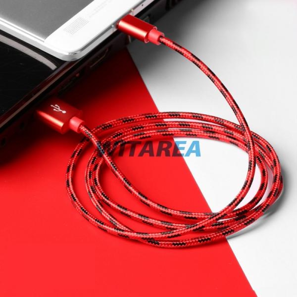 USB 2.0 Type-C Colorful Nylon Braiding Data and Charge Cable