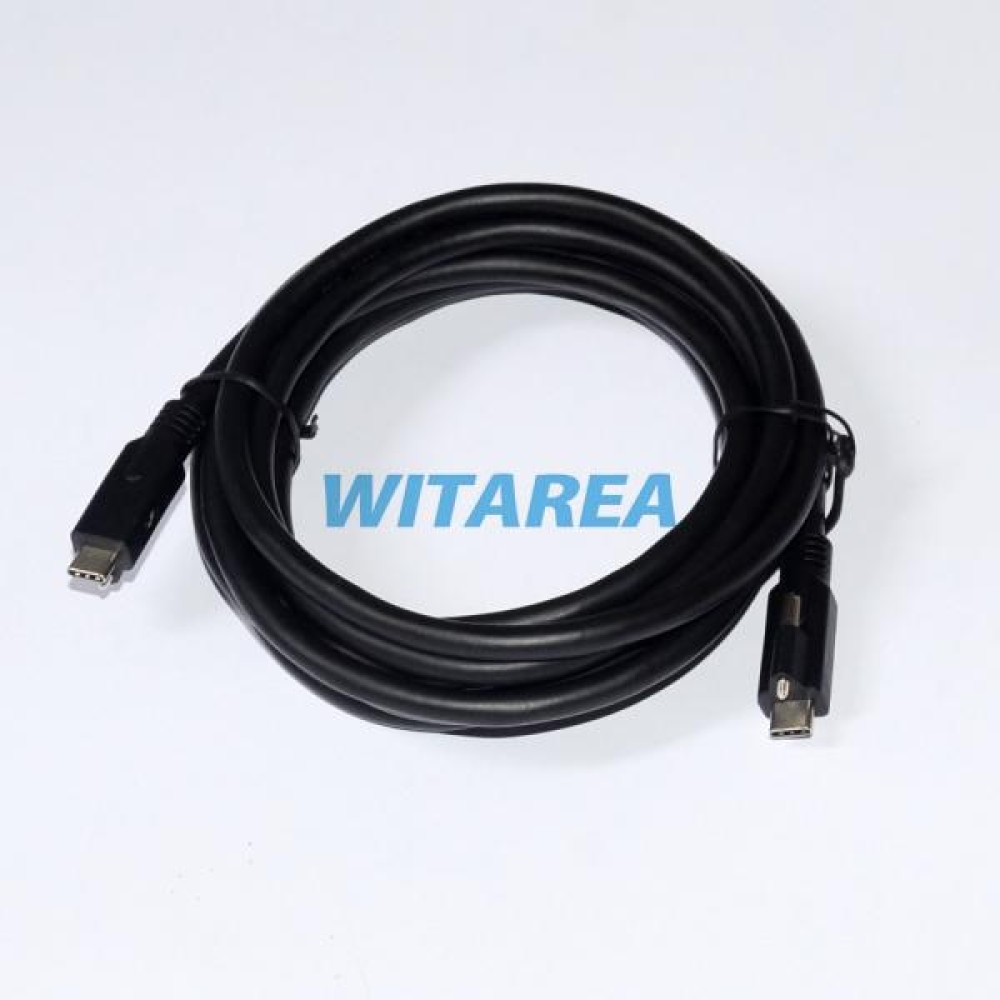 USB Type-C Male Cable With Single Locking Screw