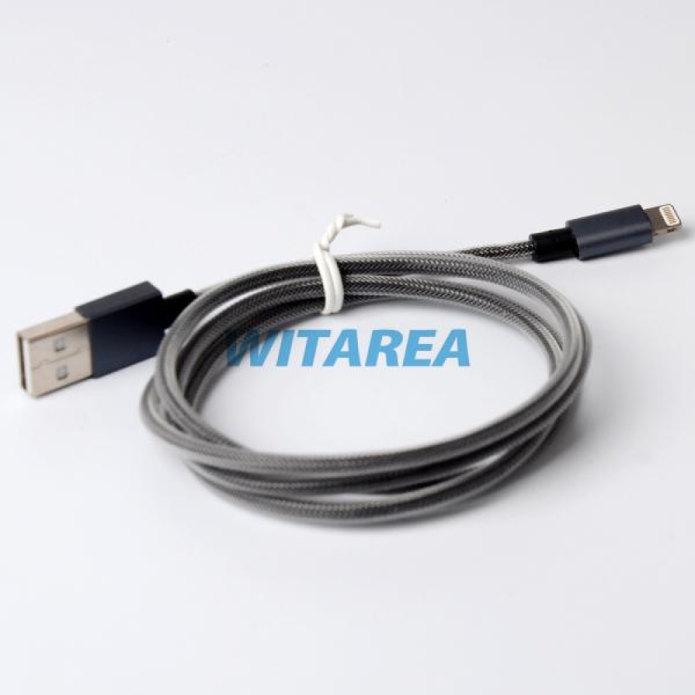 Aluminum Housing Colored Nylon Braiding Lightning Cable