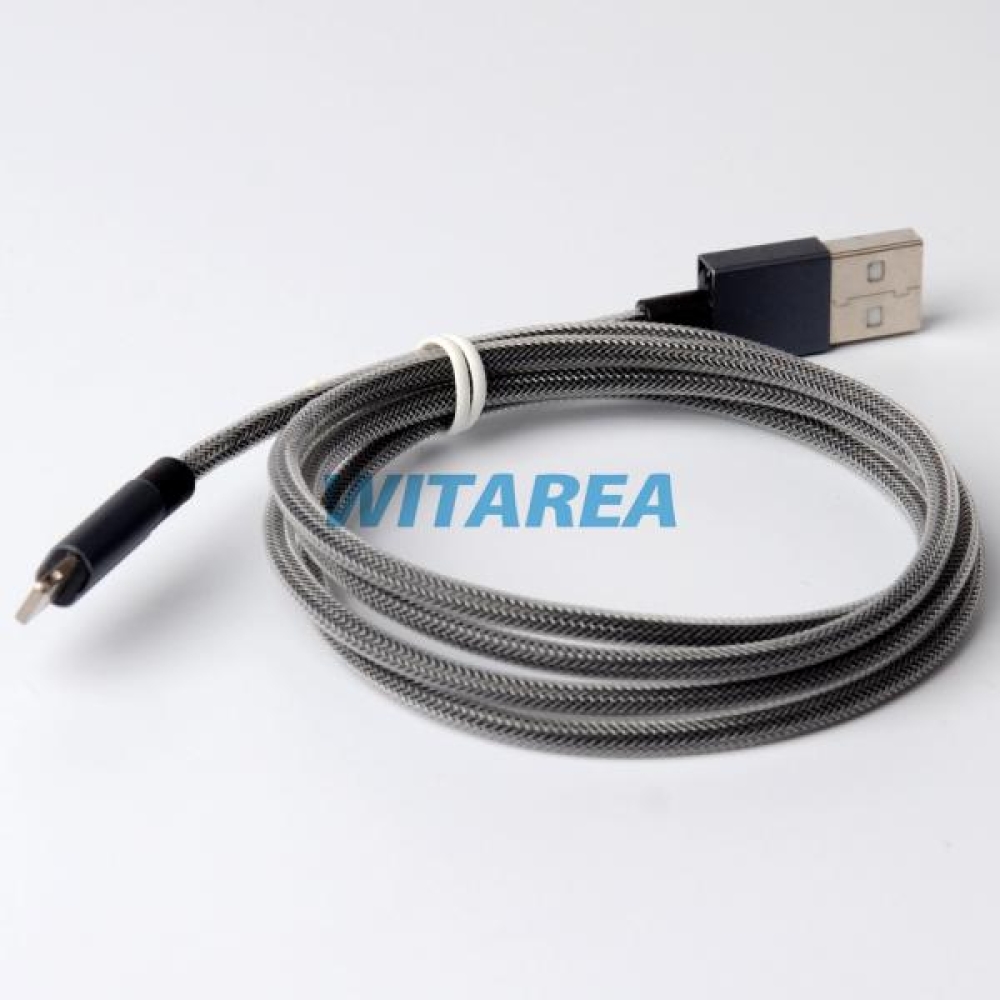 Aluminum Housing Colored Nylon Braiding Lightning Cable