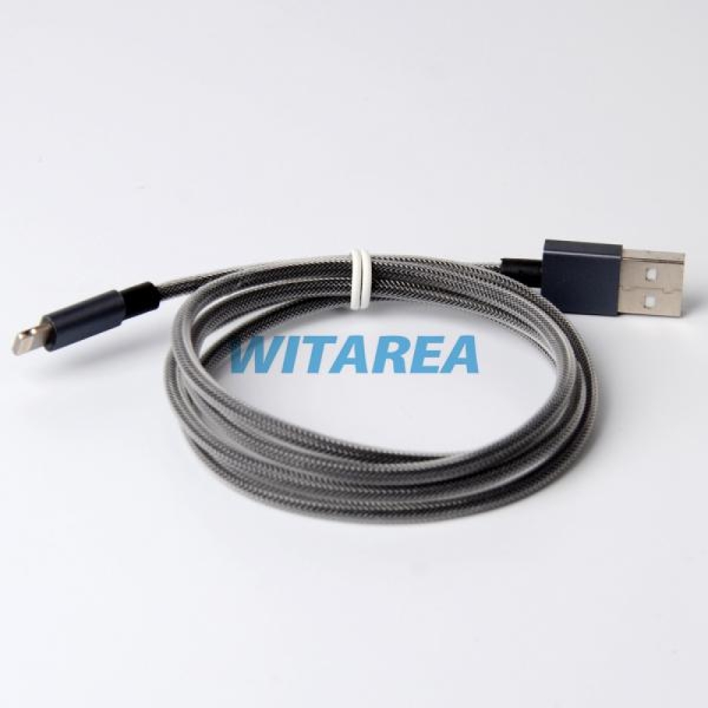 Aluminum Housing Colored Nylon Braiding Lightning Cable