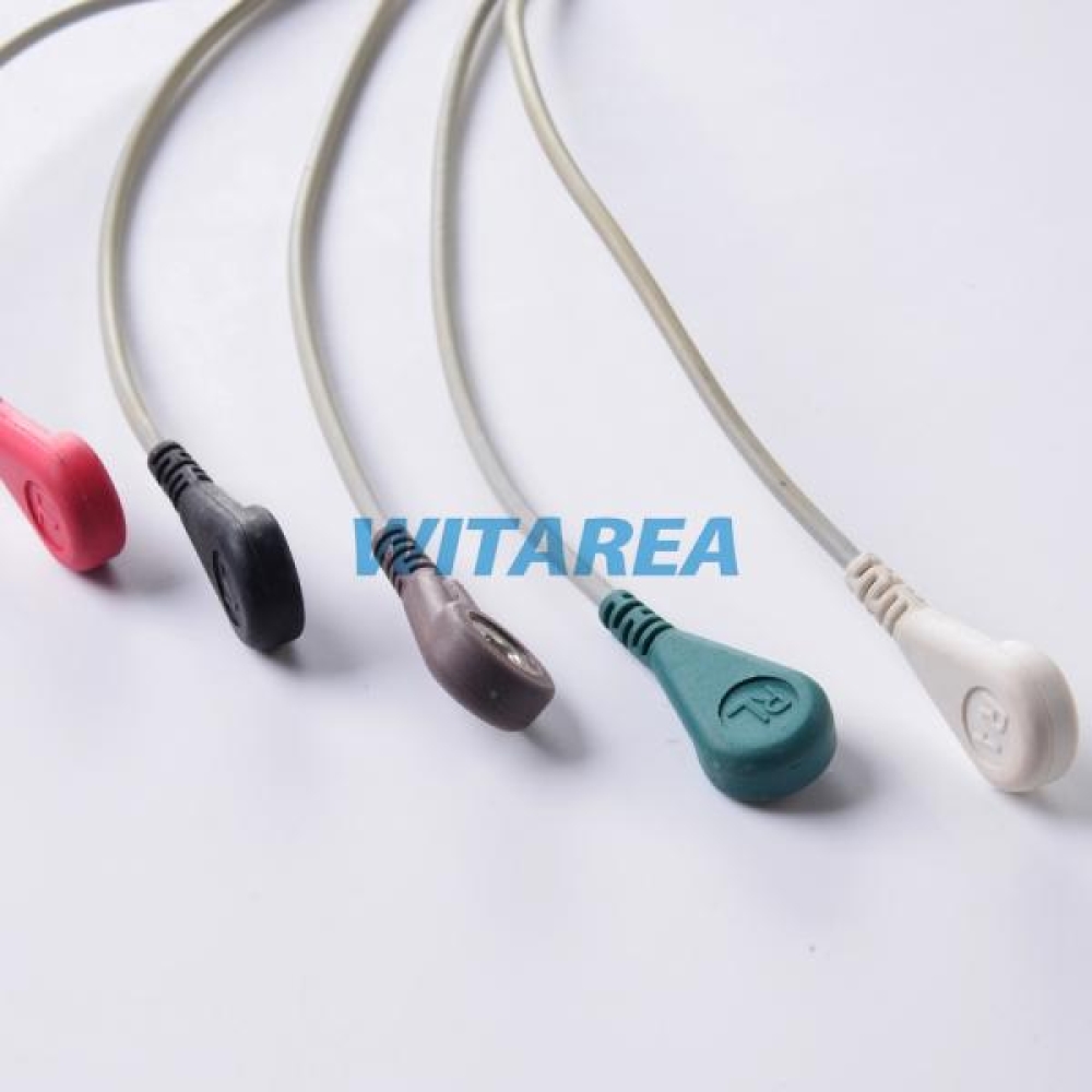 ECG/EKG Cables And Leadwire With Snap Electrode