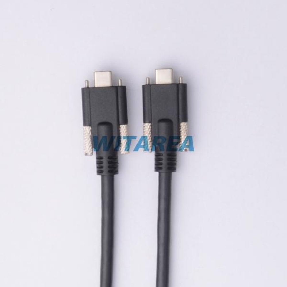 USB Type-c with Dual Screw locking To USB Type-c with Dual Screw locking Cables