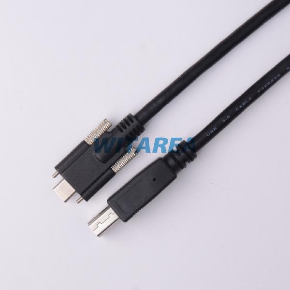 USB Type-c with Dual Screw locking To USB3.0 B/M Cables