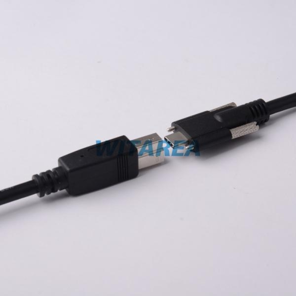 USB Type-c with Dual Screw locking To USB3.0 B/M Cables