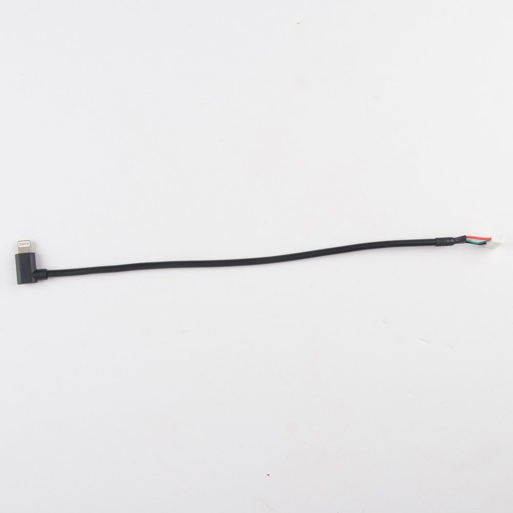 Left/right angled 90 degree iPhone Lighting Plug To Molex Wire Harness Cable