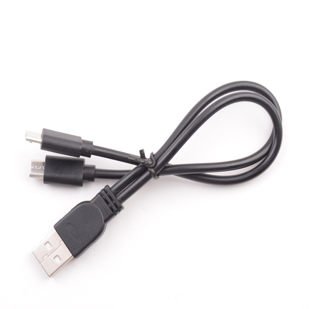 Micro USB Splitter Cable USB 2.0 to Dual Micro USB Y Charge Cable for Data Sync and Power