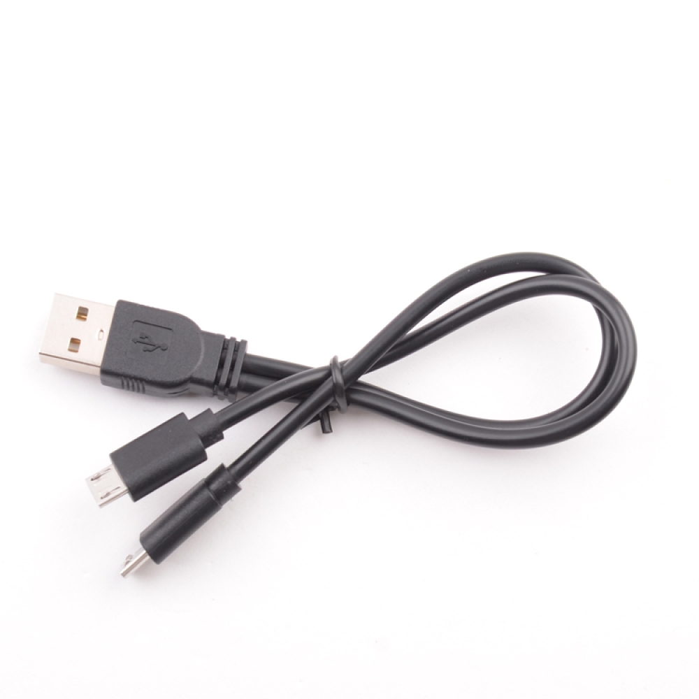 Micro USB Splitter Cable USB 2.0 to Dual Micro USB Y Charge Cable for Data Sync and Power