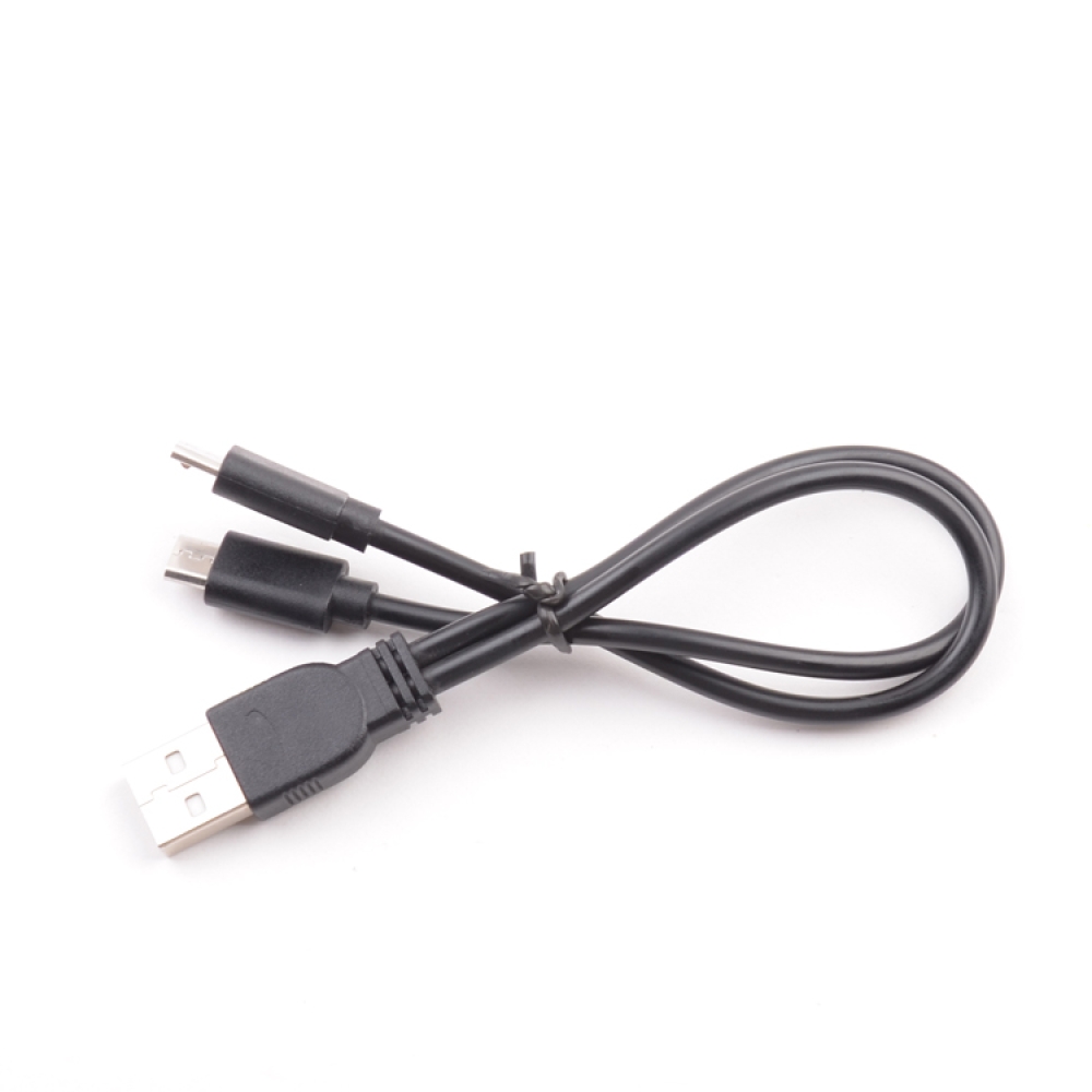 Micro USB Splitter Cable USB 2.0 to Dual Micro USB Y Charge Cable for Data Sync and Power