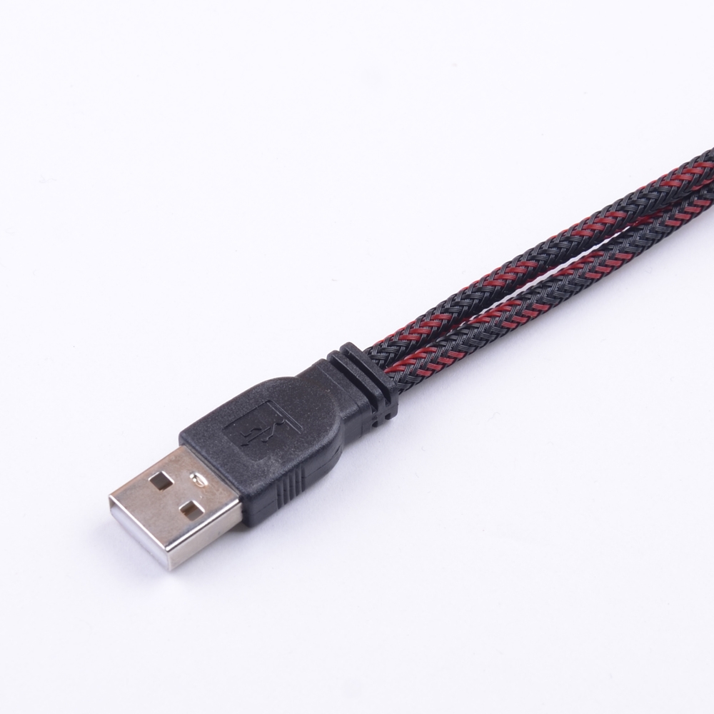 USB Type A Male to USB A 5.5mm x 2.1mm Barrel 5V DC Power Y Cable