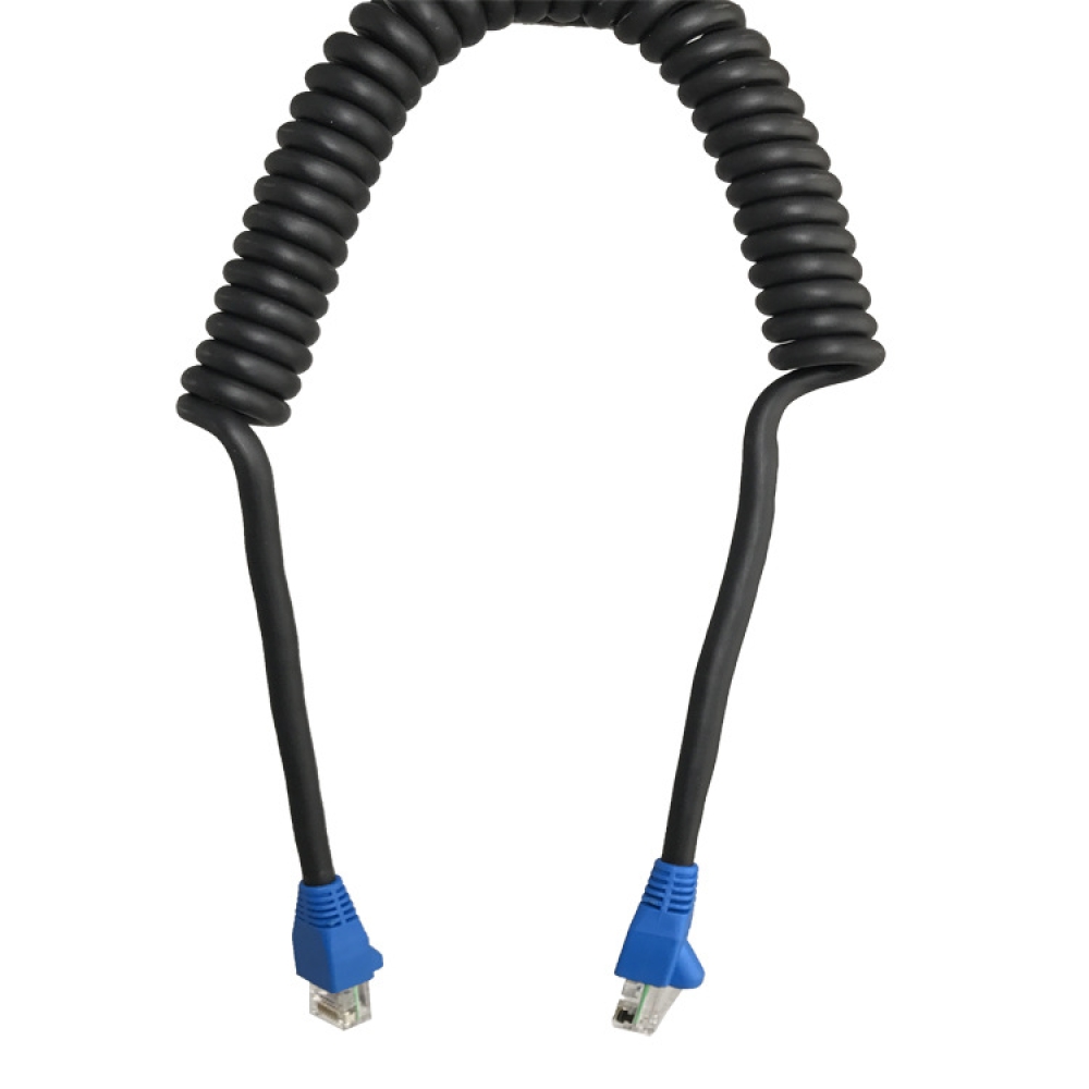 Retractable Coil Cord  Spiral Cable Ethernet CAT5E/CAT6  Cable