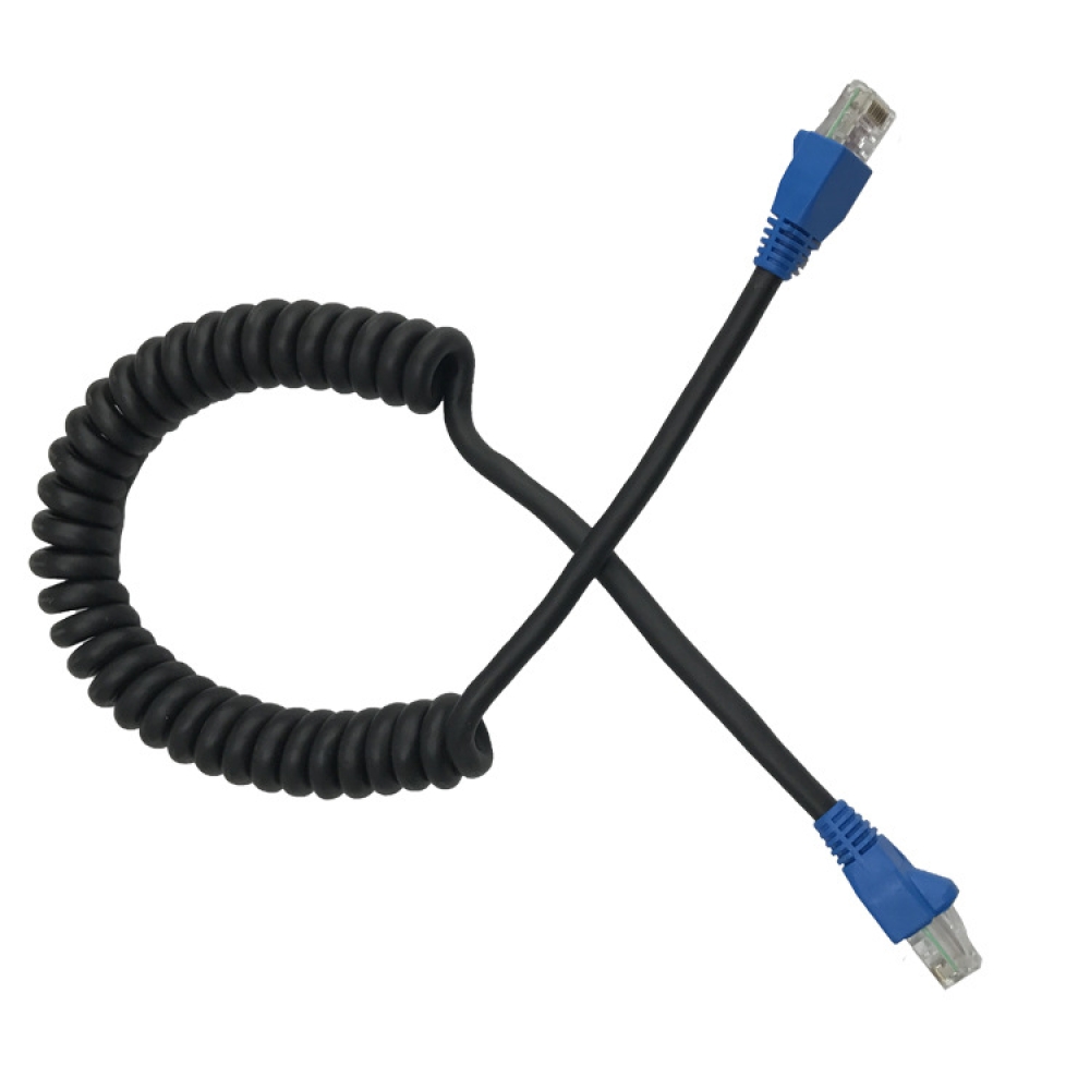 Retractable Coil Cord  Spiral Cable Ethernet CAT5E/CAT6  Cable