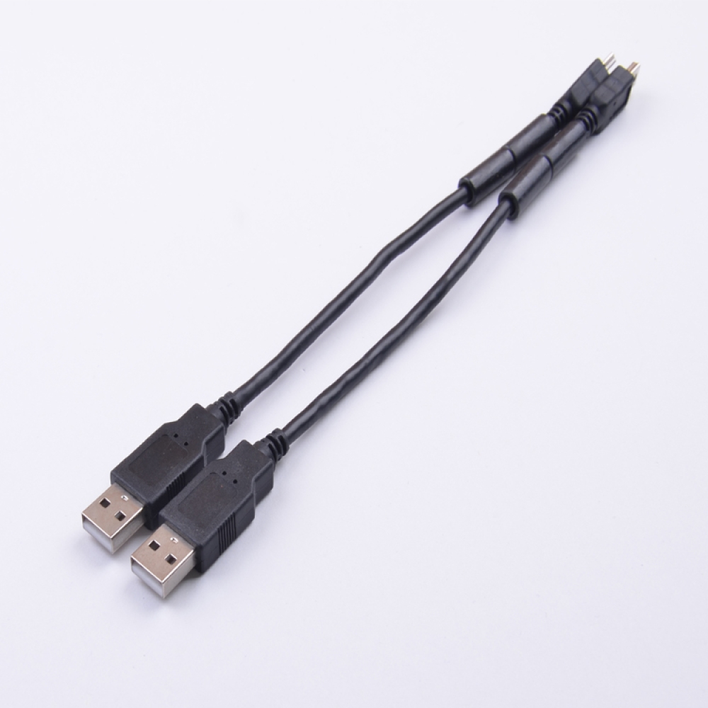 USB 2.0 A male to mini male usb data cable with ferrite core