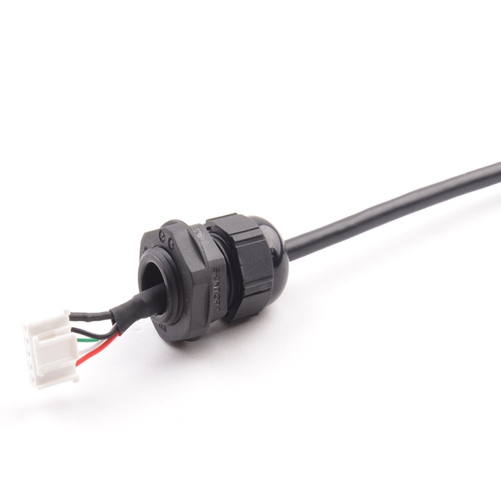 USB 2.0 Type B Female To Moelx Wire Harness With PG9 Cable Gland