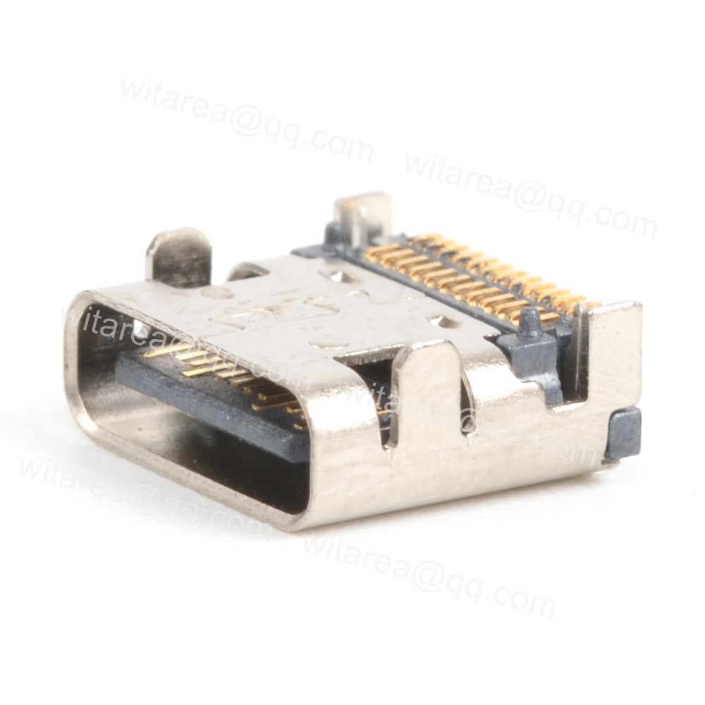 SMT/SMD TYPE C 24PIN Receptacle Socket Surface MOUNT,CH=1.68MM, L=7.9MM