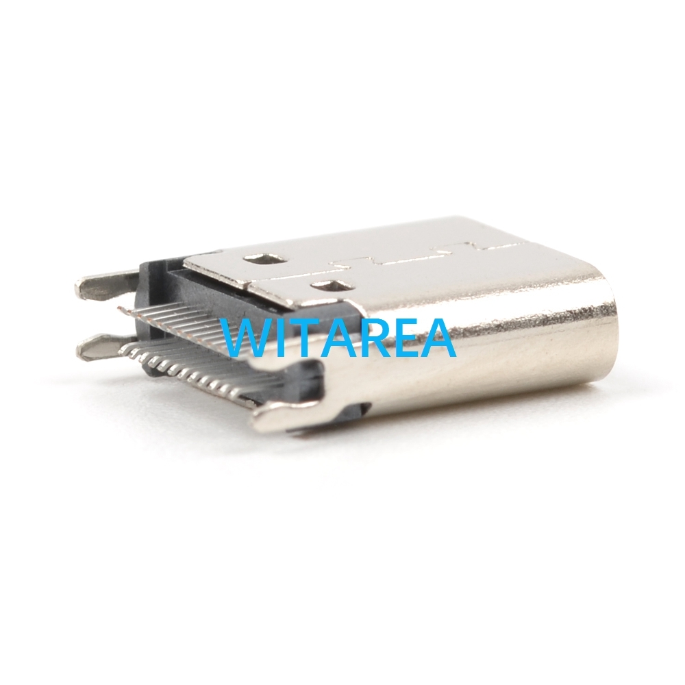 TYPE C 24PIN femal plug straddle mount,H=9.3mm, L=10.95MM