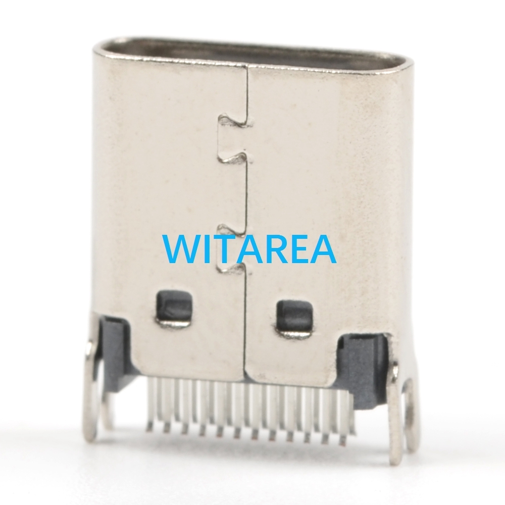 TYPE C 24PIN femal plug straddle mount,H=9.3mm, L=10.95MM