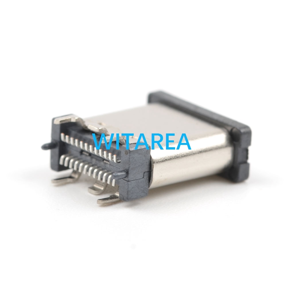 SMT/SMD TYPE C 24PIN Receptacle Socket Vertical mount,H=7.35mm, L=9.25MM