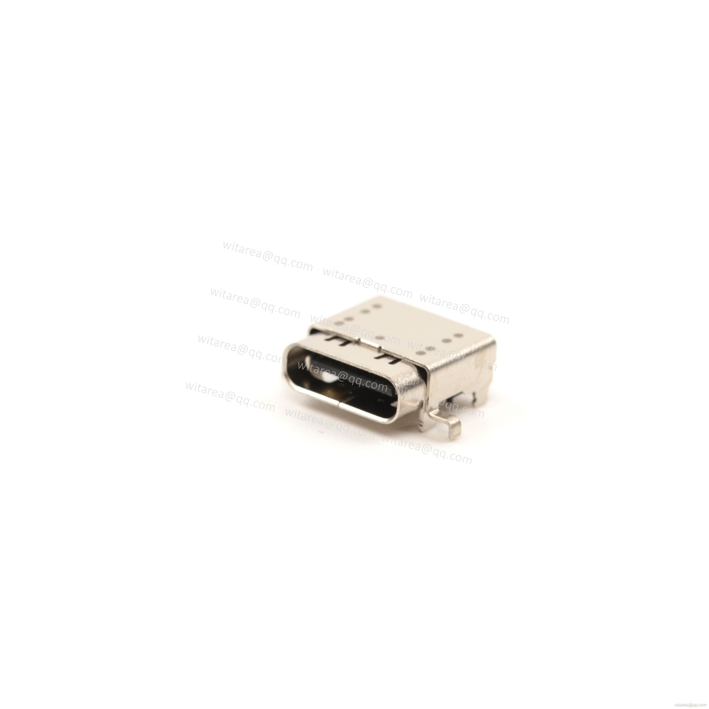 USB4 TYPE C 24P Receptacle SMT CH=1.57 Solder peg 0.8mm