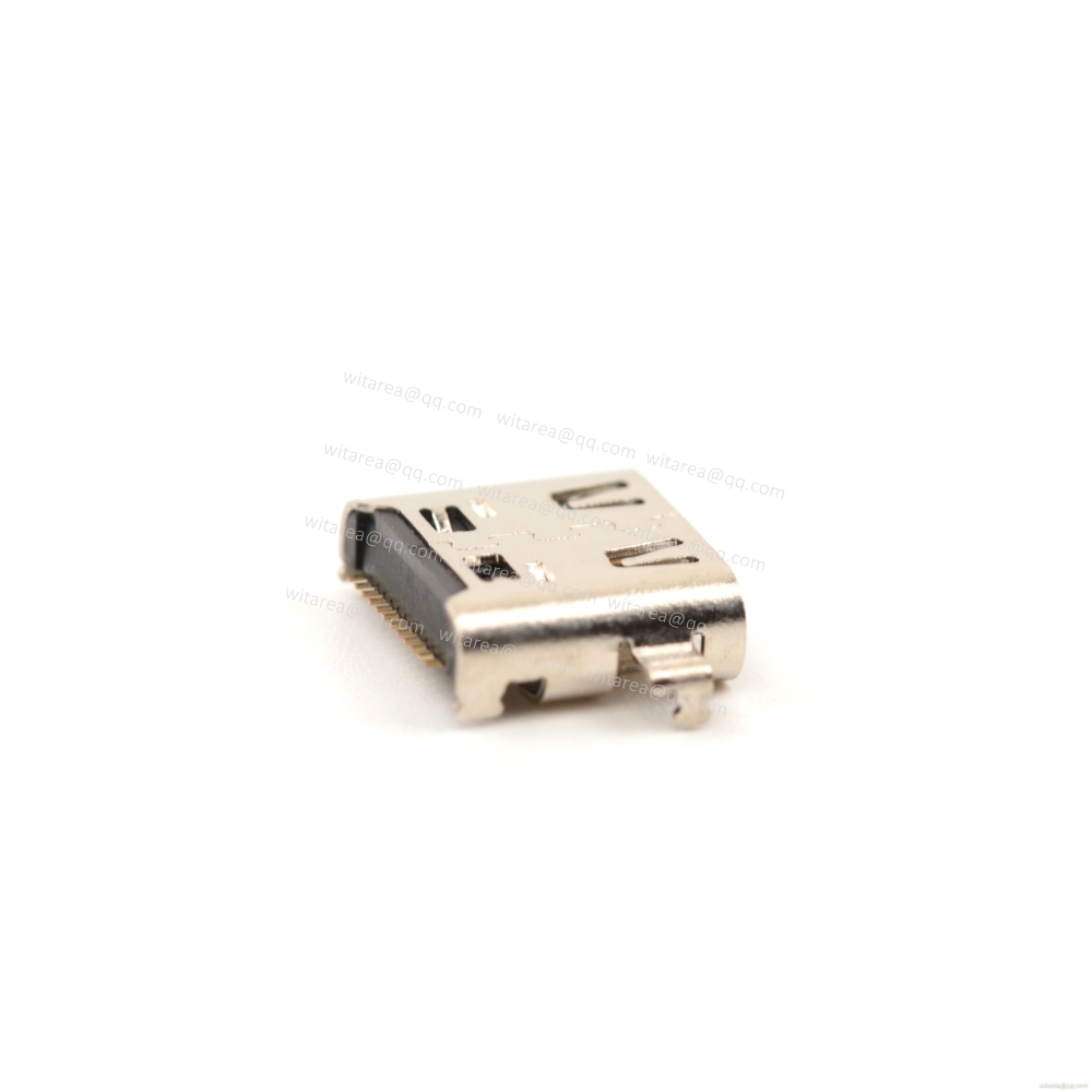 USB4 TYPE C 24P Receptacle Mid-mount,off-set SMT,CH=0.5mm L= 8.17mm