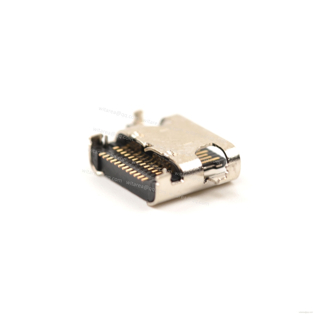 USB4 TYPE C 24P Receptacle Mid-mount,off-set SMT,CH=0.5mm L= 8.17mm