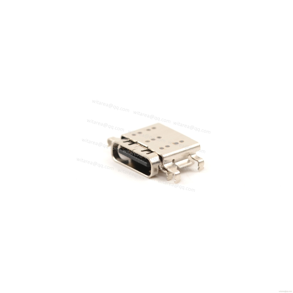 USB4 TYPE C 24P Receptacle Mid-mount,off-set SMT,CH=0.47mm L= 8.7mm
