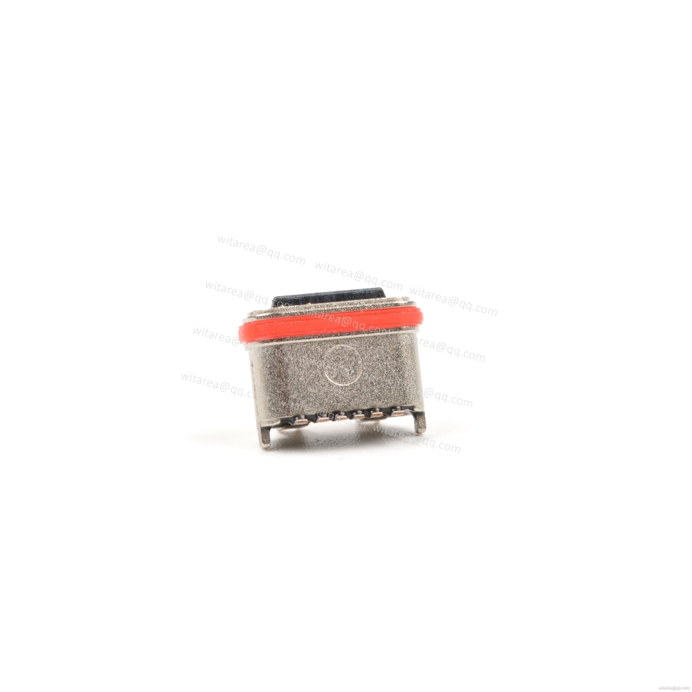USB2.0 TYPE C 6P waterproof receptacle SMT L=7.1mm