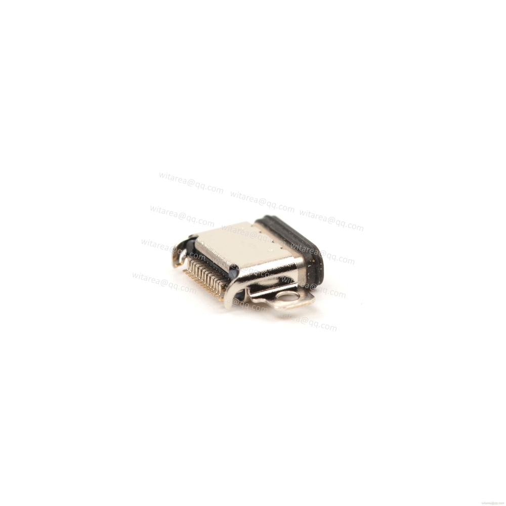 USB4/3.1/3.2 TYPE C 24P Dual Row SMT waterproof receptacle CH=0.7mm,L=9.27mm