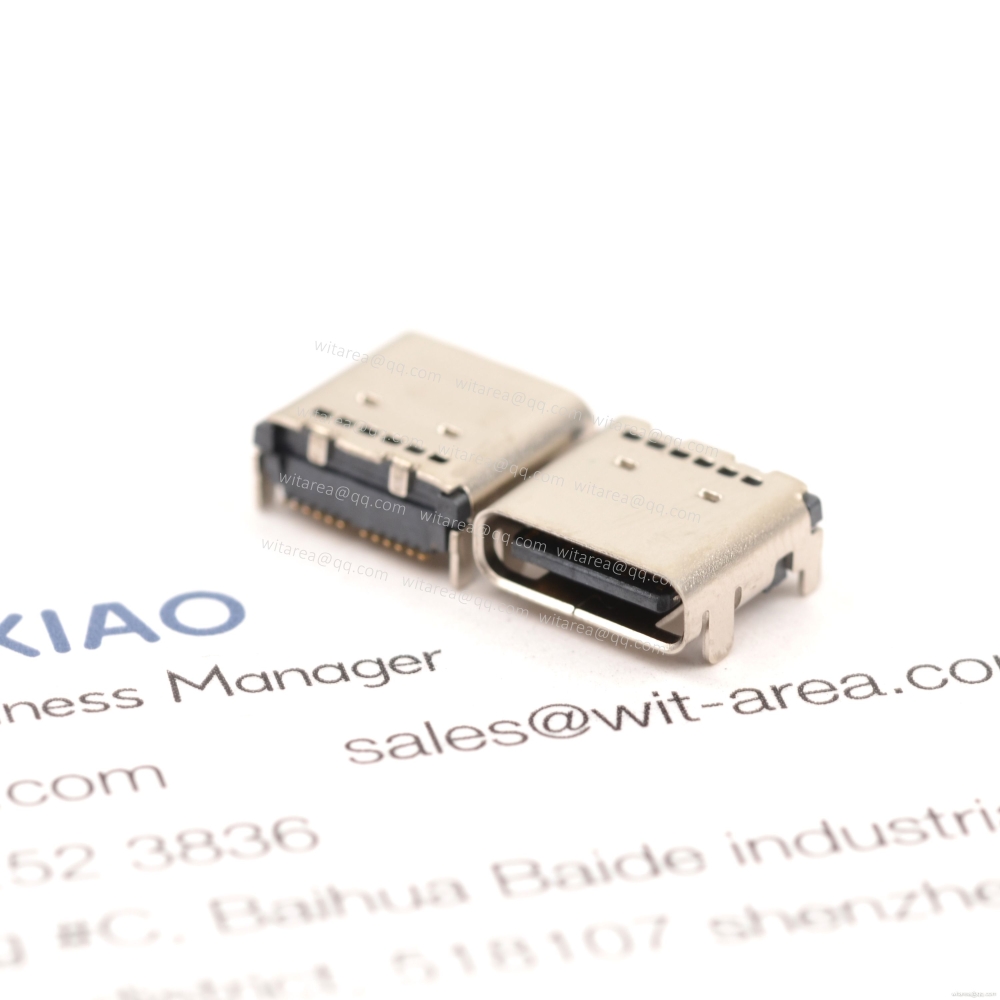 USB3.1 TYPE C 24P top-mount dual-row SMT receptacle, molex type,CH=1.68mm,L=7.9mm