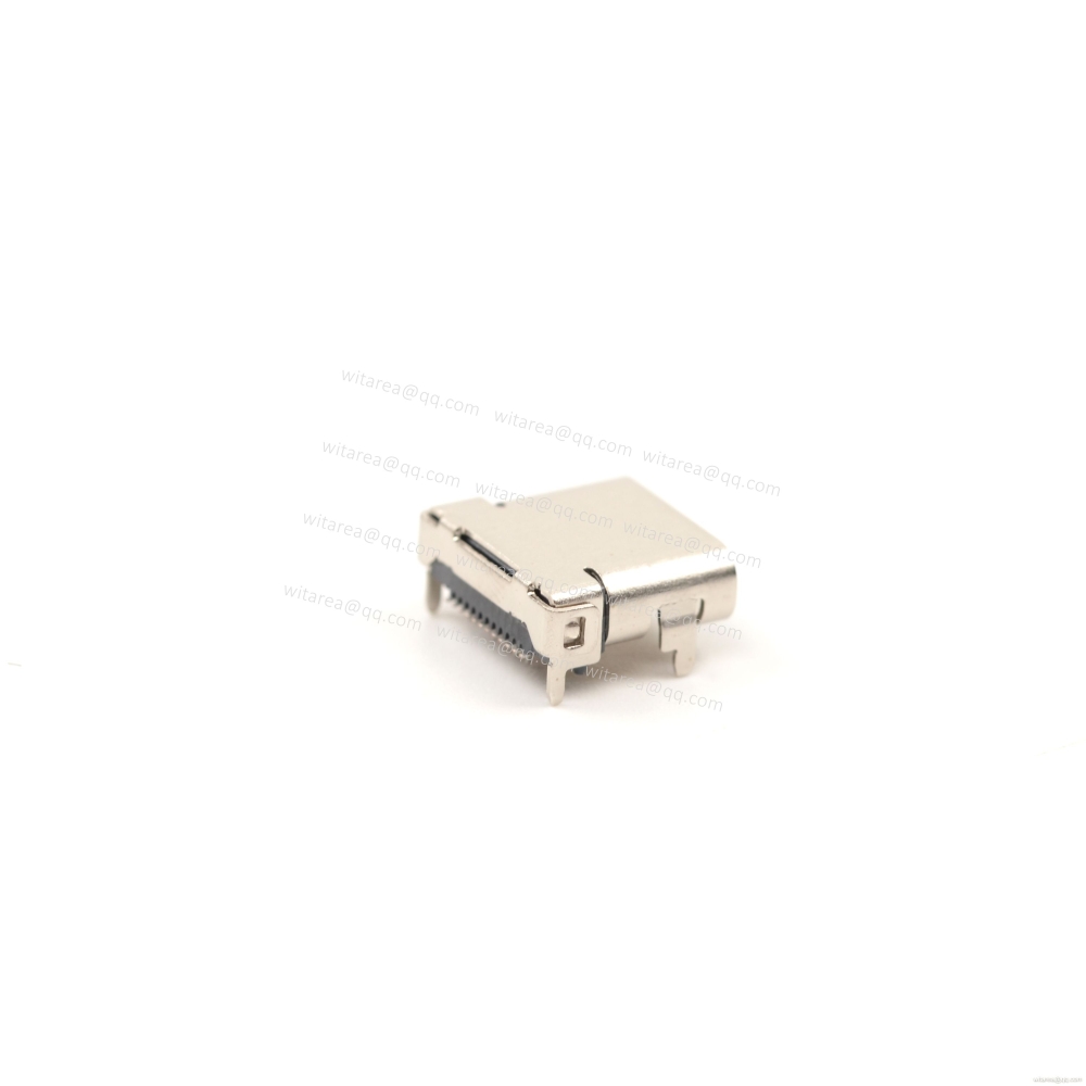 USB3.1 TYPE C 24P TOP-MOUNT DIP+SMT RECEPTACLE,CH=1.75MM,L=8.65MM