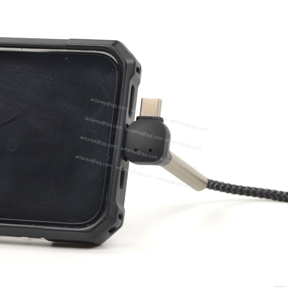 4 in 1 USB A USB C iPhone charge cable with phone stand