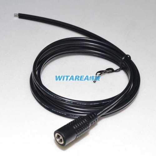 custom UL SPT-1 2X18AWG DC sockets barrel power cable