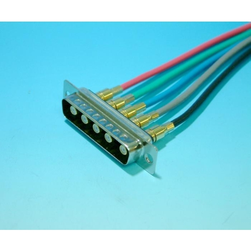 High power Combination D-SUB HD 5w5 Connectors custom cables