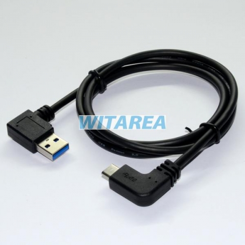 USB Type C 90° degree left angled cables