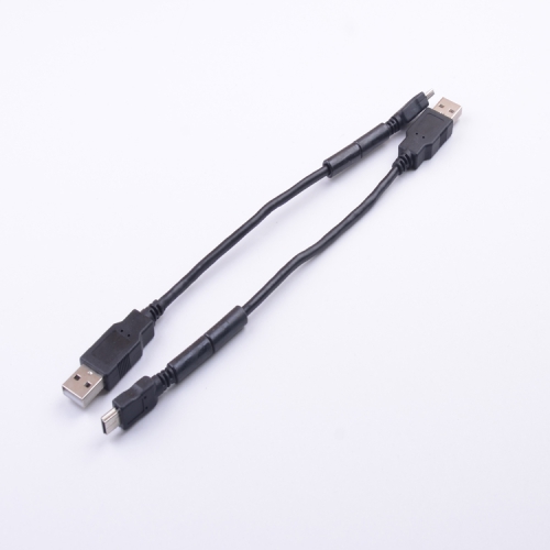 Professional USB 2.0 A male to mini male usb data cable with ferrite