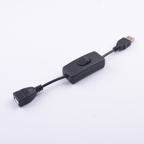 Male to Female USB Cable Adapter with On/Off Switch