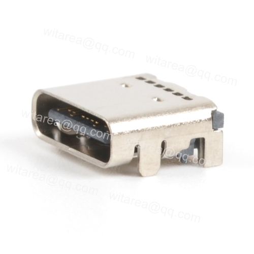 WATERPROOF SMT TYPE C 16PIN Receptacle Surface MOUNT,CH=2.1MM, L=7.41MM