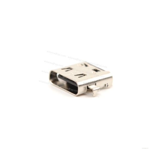 USB4 TYPE C 24P Receptacle Mid-mount,off-set SMT,CH=0.5mm L= 9.17mm