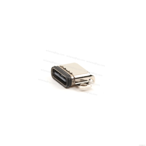 USB4/3.1/3.2 TYPE C 24P Dual Row SMT waterproof receptacle CH=0.7mm,L=9.27mm