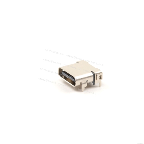 USB3.1 TYPE C 24P TOP-MOUNT DIP+SMT RECEPTACLE,CH=1.75MM,L=8.65MM