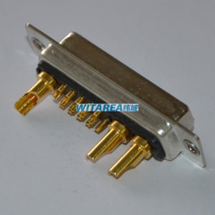 High current D-sub Machined db13 pin 13w3 solder cup connector