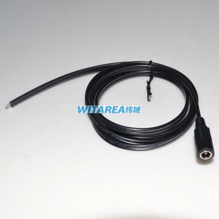 custom UL SPT-1 2X18AWG DC sockets barrel power cable