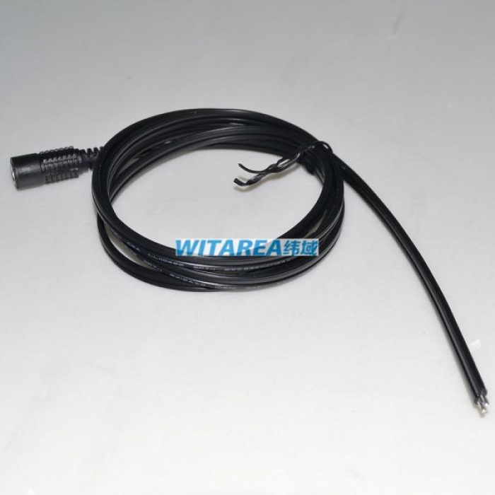 custom UL SPT-1 2X18AWG DC sockets barrel power cable