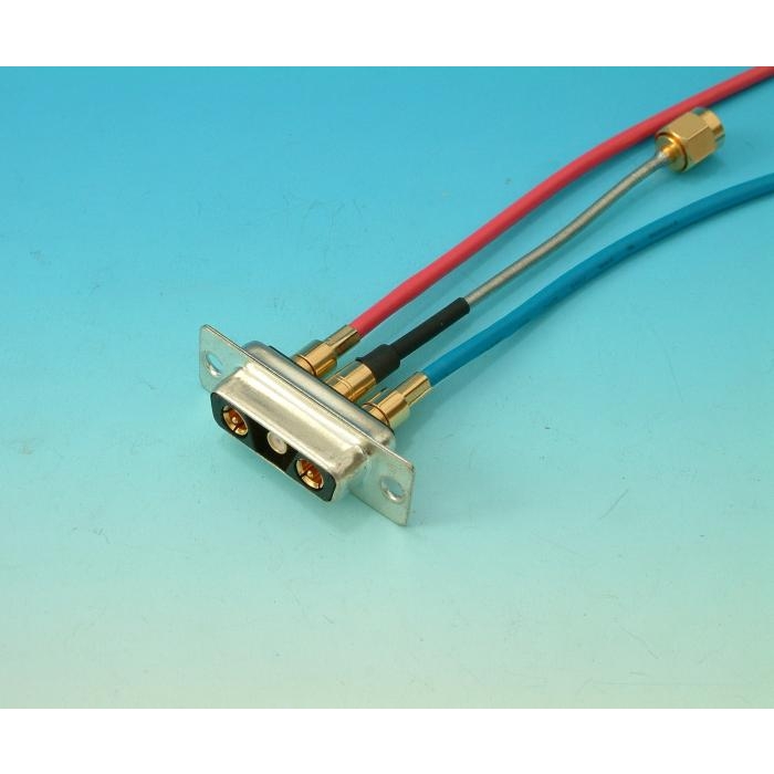 High power Combination D-SUB  3w3c Connectors custom cables
