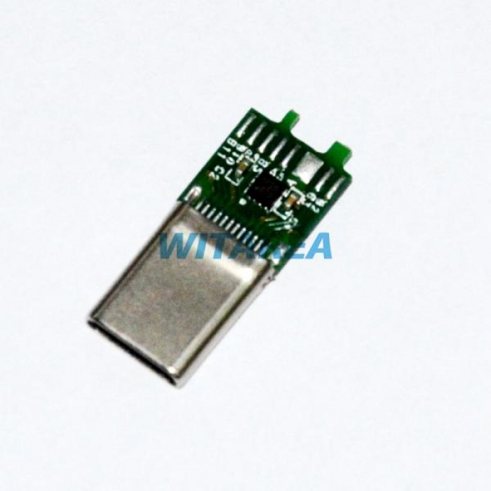 USB 3.1 Type-C male plug with E-marker Chip
