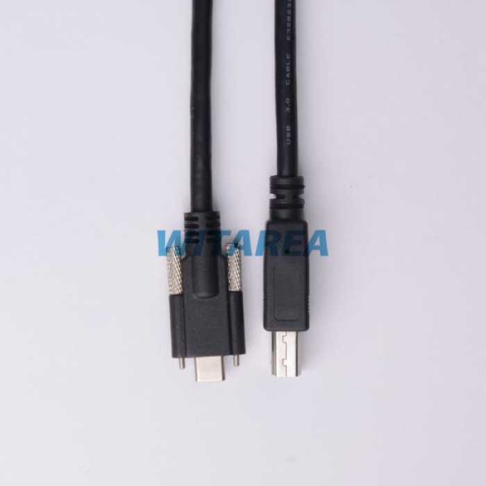 USB Type-c with Dual Screw locking To USB3.0 B/M Cables