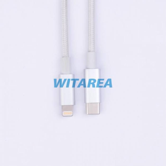 USB CM TO Lightning Fast-charge Cable With Nylon Braiding