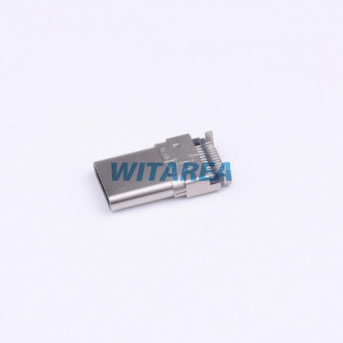 R/A 90 degree SMT USB 3.1 Type C male Connector