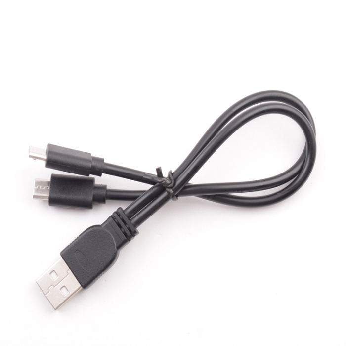 Micro USB Splitter Cable USB 2.0 to Dual Micro USB Y Charge Cable for Data Sync and Power