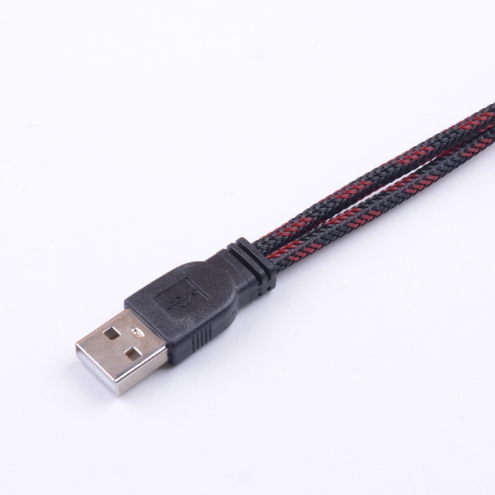 USB Type A Male to USB A 5.5mm x 2.1mm Barrel 5V DC Power Y Cable